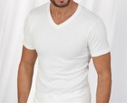 New 3-6 Pack Mens 100  Cotton Tagless V-neck T-shirt Undershirt Tee White S-xl
