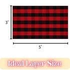 Ckorzen Red And Black Plaid Rug  3  X 5  Christmas Front Porch Outdoor Rug  H   
