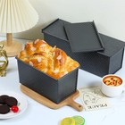 Pullman Loaf Pan With Lid 2-pack 2 2lb   1lb Carbon Steel Bread For Homemade