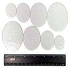 Clear Fusible Precut Ovals Coe 90 Bullseye Glass Blanks - 4 Sizes Available