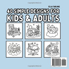 Relaxation     A Bold   Easy Coloring Book For Kids   Adults  Cozy Selflove Moment