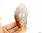 4 1  Carnelian Hand Carved Crystal Buddha Sculpture  Crystal Healing