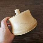 Vintage Wooden Hat Shape Stand Millinery Block 70s  Supplies Form Antique Mold