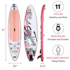 11ft Inflatable Sup Stand Up Paddle Board Surfboard With Kayak Seat Carry Bag