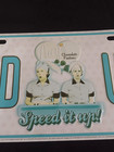 2018 I Love Lucy Chocolate Factory Plate Speed It Up Vanity Teal Blue Rare Color