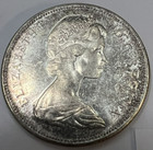 1967 Canada Goose Silver Dollar Bu Gorgeous 80  Pure Silver