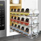 Lynk Professional   Slide Out Coffee Pod Holder Organizer Upper 3 Tier  Chrome