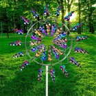 Magical Kinetic Metal Windmill     Unique Garden   Lawn Wind-powered Decor