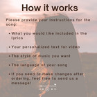 Your Custom Song Original Song For Any Occassion Songs On Demand - Free Delivery