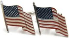 American Flag Cufflinks Shirt Formal Wedding Accessories Tux Vintage Iob