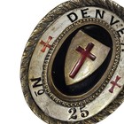Knights Templar Denver Commandery No 25 Belt Buckle Masonic Vintage