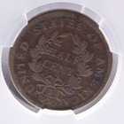 1804 Draped Bust Half Cent Cac G Details Damage Crosslet 4 Stems Early Us Coin