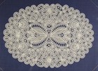 Antique Handmade Belgian Bobbin Lace   Framed   Beautiful 