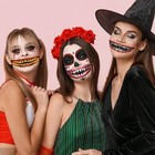 18 Halloween Prank Temporary Makeup Tattoos  Adult Clown Horror Face Tattoo Stic