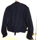 Post Wwii Wool Blouse British Made Jacket Battledress Blue Sz 7 Navy Blue