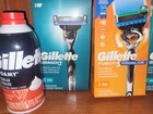 Gillette Mens Shaving Lot Fusion 5proglide  Mach 3  x2    Foamy Shave Cream  x2 