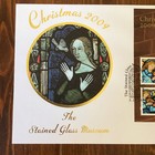 Buckingham Cover Christmas 2009 Stain Glass Window Stamps First Day Cover A