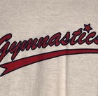 Durable Gk Sslv T-shirt Mens Large White Cotton Gymnastic Red Graphics Al Nwt