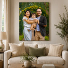 Custom Family Photo Canvas Print Personalized Christmas Gift Wall Art Home Decor