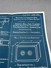 Vintage 1926 Murphy Door   Bed Co  Combination Wall Safe Install Plans Floor