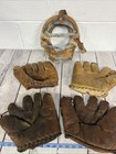 Vintage Baseball Gloves Mitts  With A Wilson Catchers Masks Lot