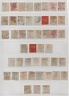Hong Kong 1862-1900 Collection Of 46 Queen Victoria Issues Includes Unwatermark