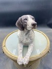 1990 Sandicast Handpainted German Shorthaired Pointer Sculpture Sandra Brue
