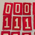 Boy Scouts Mixed Lot Red Numeral Patrol Badge Patches 0-8  16