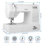 Portable Electronic Sewing Machine Computerized Diy Crafting With Foot Pedal