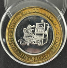  10 The Orleans Gaming Token  999 Silver Orleans Las Vegas Casino Coin Round