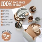 24 Pack Silicone Baby Feeding Set Baby Weaning Supplies For Infant Feeding