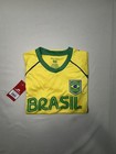 Brazil Soccer Jersey Size Yl 14-16 Yellow Brasil Shirt Icon Sports Fan Shirt