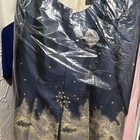 Cerrura Blue Beige Gold Dress Suit 2-piece Jacket   Long Skirt  Regular 18