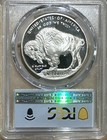 2001-p  1 American Buffalo Proof Silver Dollar Pcgs Pr70dcam Black Diamond