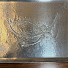 Vintage Everlast Forged Aluminum Tray Mid Century Serving Tray 19in Hammered