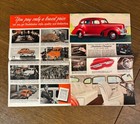 1940 Studebaker Champion  Large 10 Page Color Dealer Brochure  Size  15     X 10    