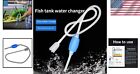 Aquarium Siphon Fish Tank Syphon Vacuum Gravel Water Filter Cleaner Siphon Pu   