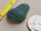 Pure Beach Sea Glass Surf Tumbled Teal Green Blue Ocean Frosted Pendant V01