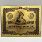 German 1924 Gold Banknotes  1000 Bonds 400pcs In Collection Box Uv Light Mark
