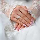Couple Wedding Ring Set Her Sterling Silver Heart Cz His Stainless Steel