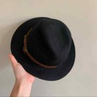 Vintage     Wool Fedora Western Style Hat Made In Italy