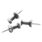 Push Pins  Steel Aluminum Head Push Pins - Sharp Steel Point - Silver  3 8    L   