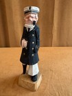 10  Vintage Hand Carved Wooden Folk Art Sea Ship Captain Pipe Peg Leg