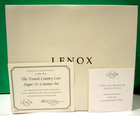 Lenox The French Country Cow Creamer And Sugar Set --- - New In Box With Coa