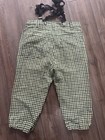 Vintage 70s Levi   s Gentleman   s Jeans Gingham Suspender Pants Youth xs Rare