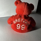 Salvinos Bammers Nhl Wayne Gretzky 99 Red Beanie Bear Plush New W Tags