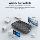 Miritz 2 4ghz Wireless Mini Keyboard With Mouse Touchpad Remote Control  Led Bac