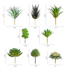 8 Pack Artificial Succulent Plants  Unpotted Green Fake Mini Cactus And 