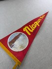 Vintage Niagara Falls Canada Red Pennant Felt Souvenir 24 