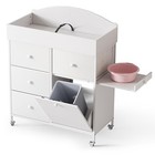 Baby Dresser Changing Table 4 Drawer Nursery Storage Organizer Station